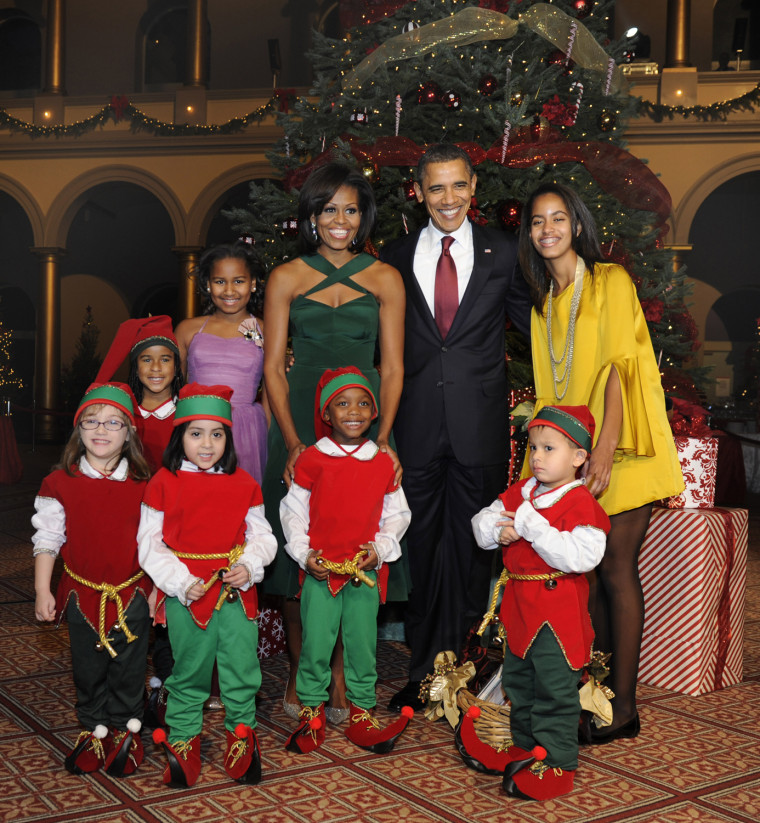 Image: Obama And First family Attend Christmas In Washington